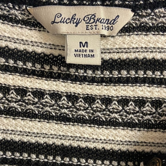 Lucky Brand Henley southwestern knit Medium‎ - Picture 6 of 6